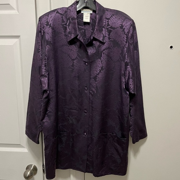 80s VINTAGE ALFRED SUNG JACQUARD SHACKET - Picture 2 of 13